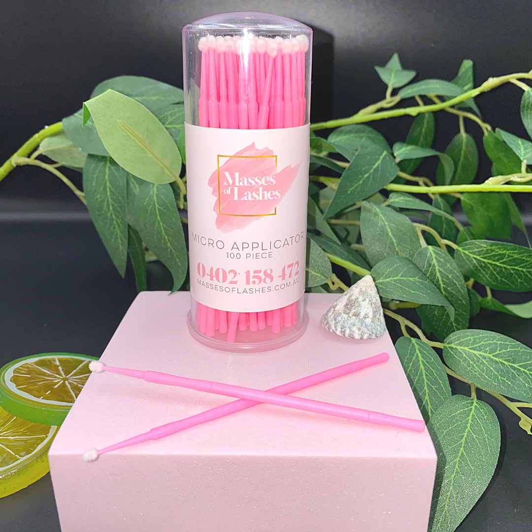 MOL - Pink Micro Applicator Sticks - 100 Piece