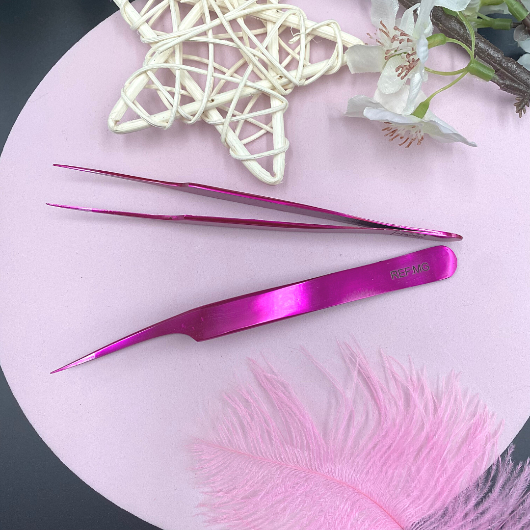 MOL - Pink Straight Tweezer MG