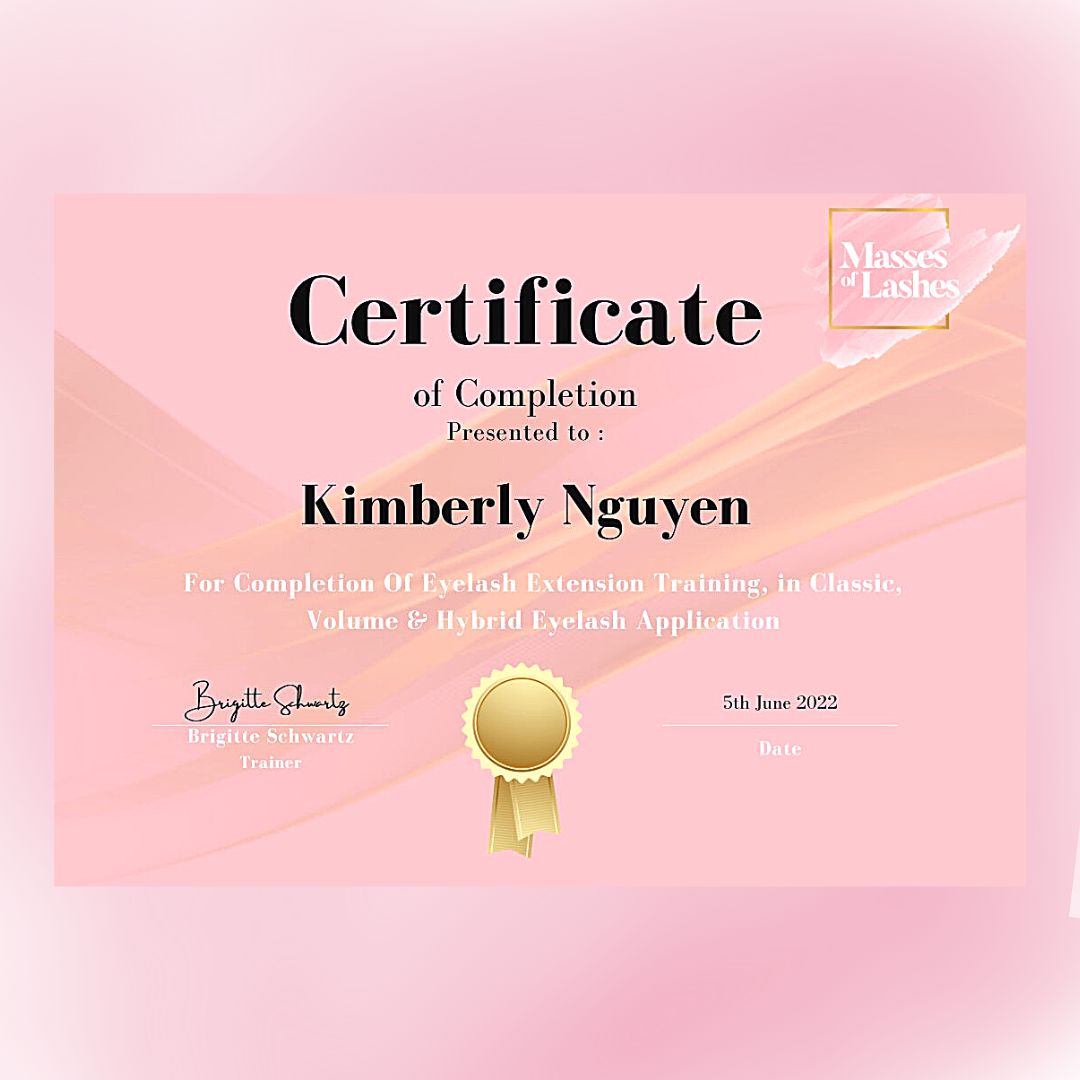 $20 per week Eyelash Extension Training ( Classic, Hybrid & Volume) Package Masses Of Lashes