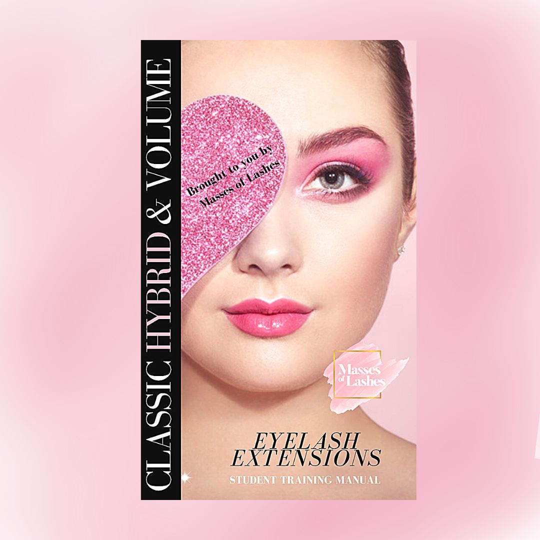 Eyelash Extension Training Kit- CLassic & Volume Training Masses Of Lashes